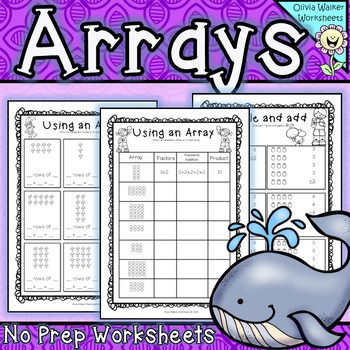 Preview of Arrays Worksheets - First Multiplication as Repeated Addition, Worksheets