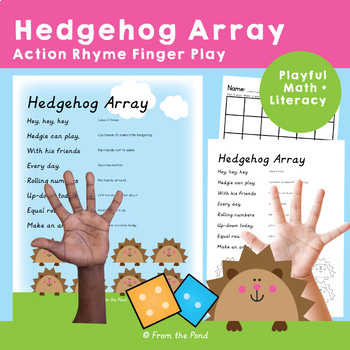 Preview of Arrays and Equal Groups Math Action Rhyme