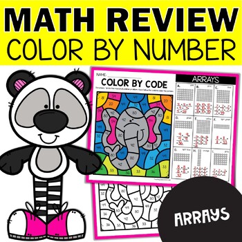 Preview of Arrays and Repeated Addition Color by Number Worksheets (code) - Early Finishers