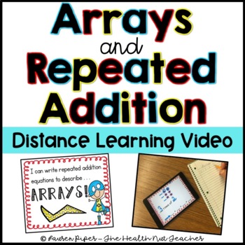 Preview of Arrays and Repeated Addition Distance Learning Video