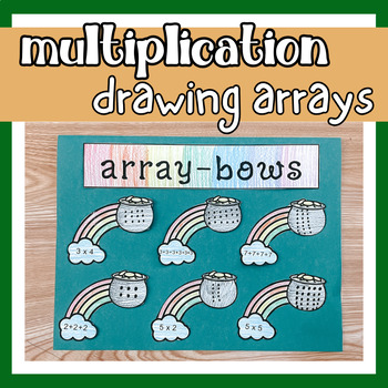 Preview of Arrays and Repeated Addition Second Grade Math Craft - Arrays Multiplication