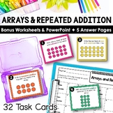 Arrays and Repeated Addition Task Cards and Arrays Math Center