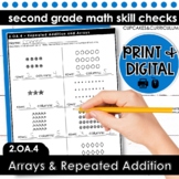 Arrays and Repeated Addition Worksheets Second Grade Math 2.OA.4