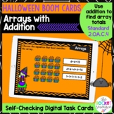 Arrays with Addition Halloween BOOM™ Cards | 2.OA.C.4