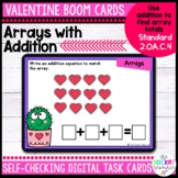 Arrays with Addition Valentine BOOM™ Cards for Standard 2.OA.C.4