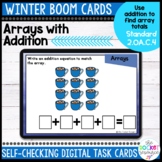 Arrays with Addition Winter BOOM™ Cards for Standard 2.OA.C.4