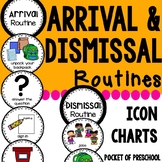 Arrival and Dismissal Routine Charts - Visual Supports