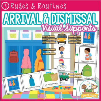 Preview of Arrival and Dismissal Visual Routine | Preschool | Pre-K