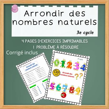 Preview of Arrondir des nombres naturels 3e cycle