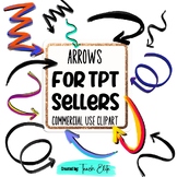 Arrow Clipart Accents, TpT Seller Clipart, Commercial Use