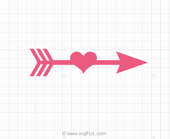Arrow Heart Svg Clip Art by svgFUL | Teachers Pay Teachers