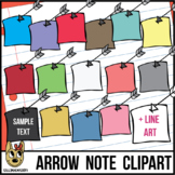 Arrow Notes Clip Art