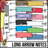 Arrows Through Notes Clip Art