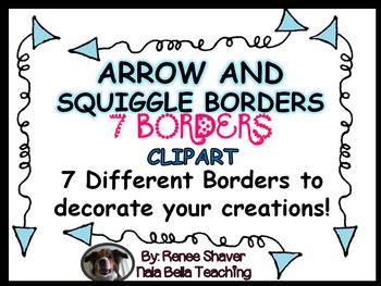 Preview of Arrow and Squiggle Borders Clip Art
