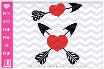 Devil Heart svg SVG EPS Winged Heart svg Instant Download Vector Valentine Hearts SVG Cut File Digital Download Clipart