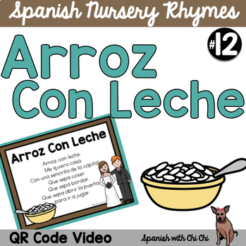 Preview of Arroz Con Leche Cancion Infantil Spanish Nursery Rhyme Song