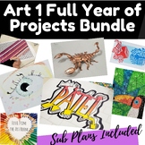 Art- Full Year -18 Projects & Activities, Bell Work, Sub P