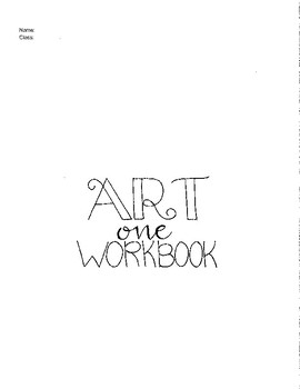 Preview of Art: Complete Art I Curriculum (Student Workbook)