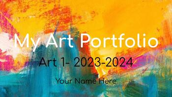 Preview of Art 1/Foundation Art Digital Portfolio Template