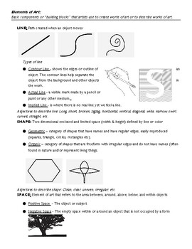 Preview of Art 1 Study Guide!
