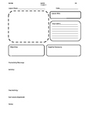 Art 3 Lesson Planning Template with New Brunswick Curricul