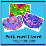 Art Activity - Doodle a Patterned Lizard