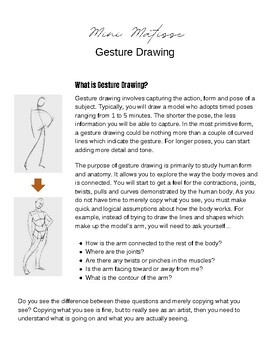 Preview of Art Activity: Gesture Drawing