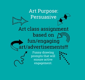 Preview of Art Activity: Teaching art purpose, persuasive art