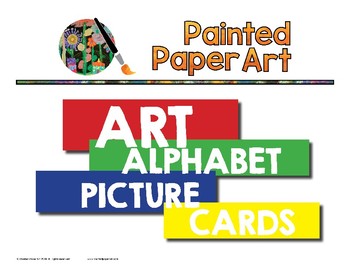 Preview of Art Alphabet Picture Cards