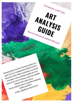 Preview of Art Analysis Guide and Task