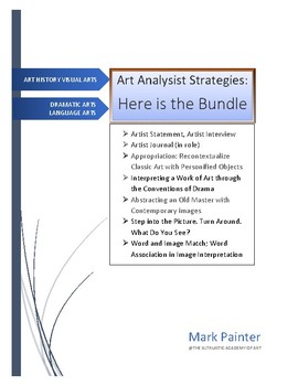 Preview of Art Analysis Strategies: Here is the Bundle