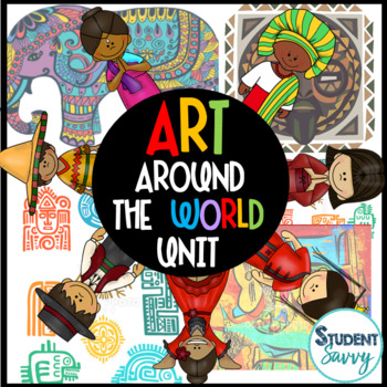 Preview of Art Around the World Worksheets Activities Cultures Countries History Projects