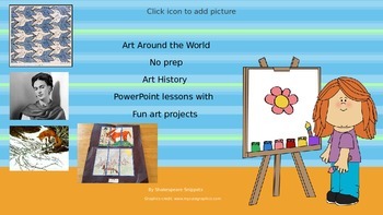 Preview of Art Around the World: No prep Art History Lessons with fun Projects