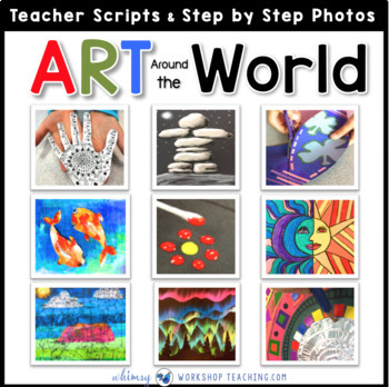 Preview of Art Around The World Lessons: 18 Easy Art & Craft Activities + Writing for Kids