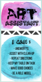 Art Assistant Badges (Table Leaders)