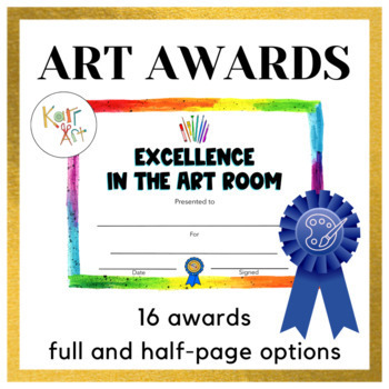 Preview of Art Awards | End of Year Art Certificates 
