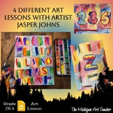 Art Based On Artist Jasper Johns - Elementary Art Lessons 