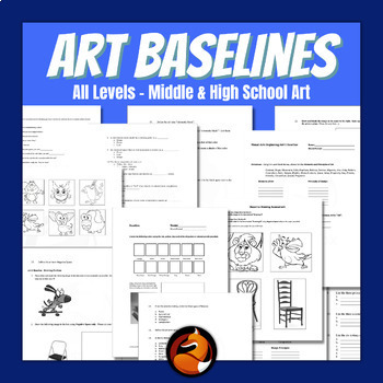 Preview of Art Baselines with Answer Keys Pre-Assessment Middle School Art High School Art