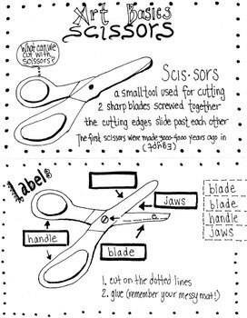 Preview of Art Basics Scissor Booklet