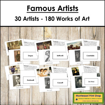 Art Books Bundle - Famous Artists - Montessori by Montessori Print Shop