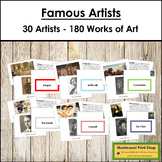 Art Books Bundle (color borders) - Famous Artists - Montessori