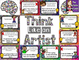 Growth Mindset Art Bulletin Board - Think Like an Artist