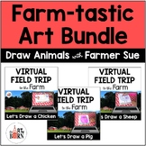 Farm-tastic Art Bundle: How to Draw Farm Animals with Farmer Sue