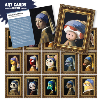 Preview of ART Cards: Girl with a Pearl Earring