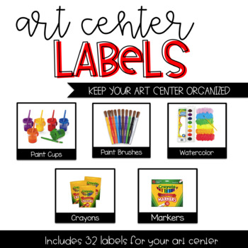 Preview of Art Center Labels | Classroom Labels | Center Organization