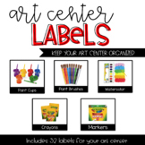 Art Center Labels | Classroom Labels | Center Organization