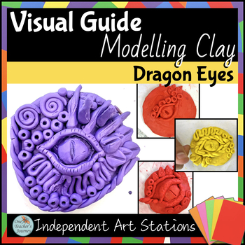 Preview of Art Center activity Visual Guide for fast finishers DRAGON EYE - Modeling Clay