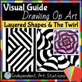 Art Center activity Visual Guide for fast finishers Op Art