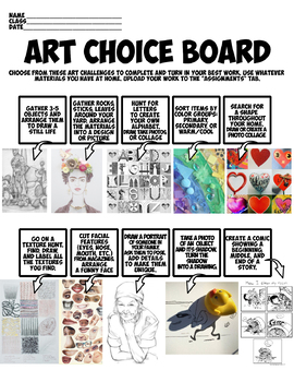 Preview of Art Choice Board