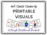 Art Class Clean-Up: Printable Direction Visuals